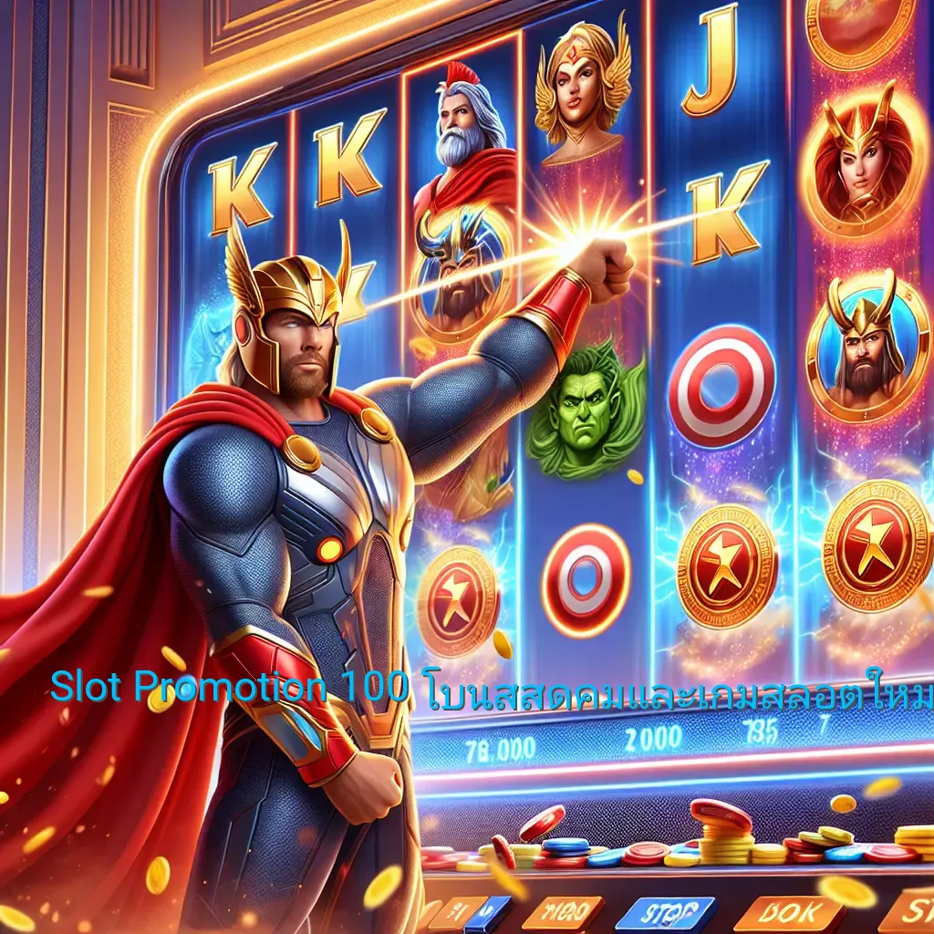 Slot Promotion 100: โบนัสสุดคุ้มและเกมสล็อตใหม่ล่าสุด